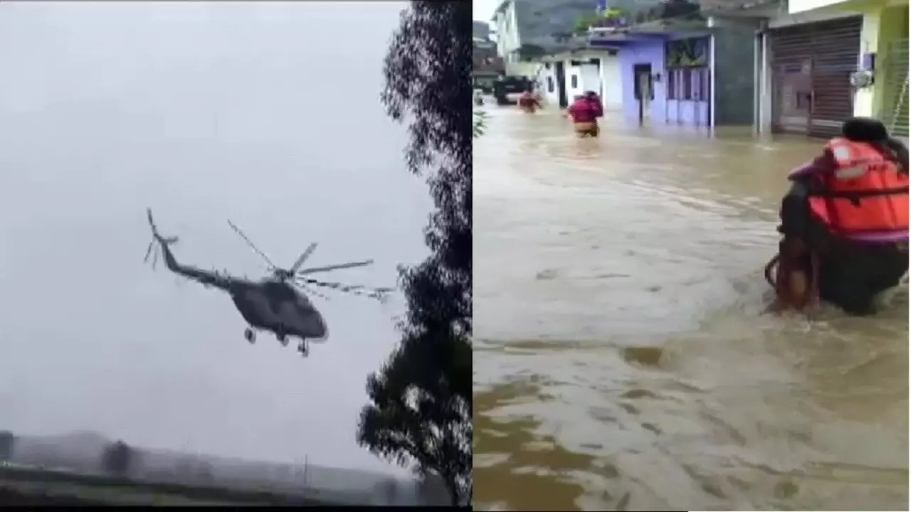 Madhya Pradesh Flood : NDRF ने भारी बारिश के कारण गुना ज़िले में फंसे 200 लोगों को सुरक्षित निकाला
