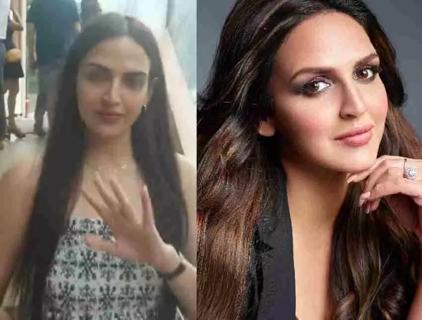 Esha Deol came out with an umbrella in the rain, so fans gave this advice, video went viral