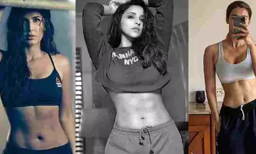 This actress sweats for hours in the gym for perfect fitness, see her six pack abs