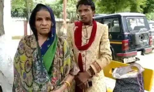 Saw a 20-year-old girl for marriage, the groom was stunned when he saw the girls veil lifted before 7 rounds