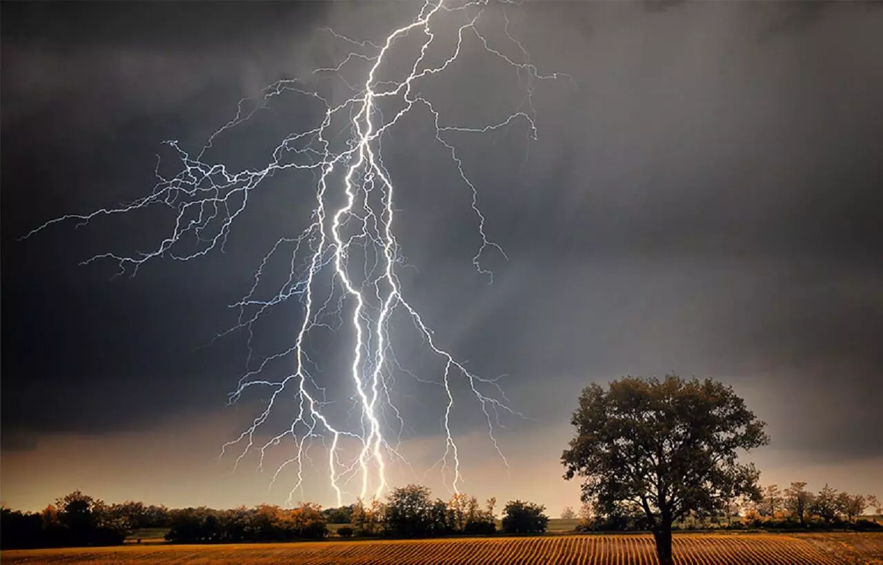 गरज-चमक के साथ रीवा में गिरी आकाशीय बिजली, एक की मौत, दो झुलसे