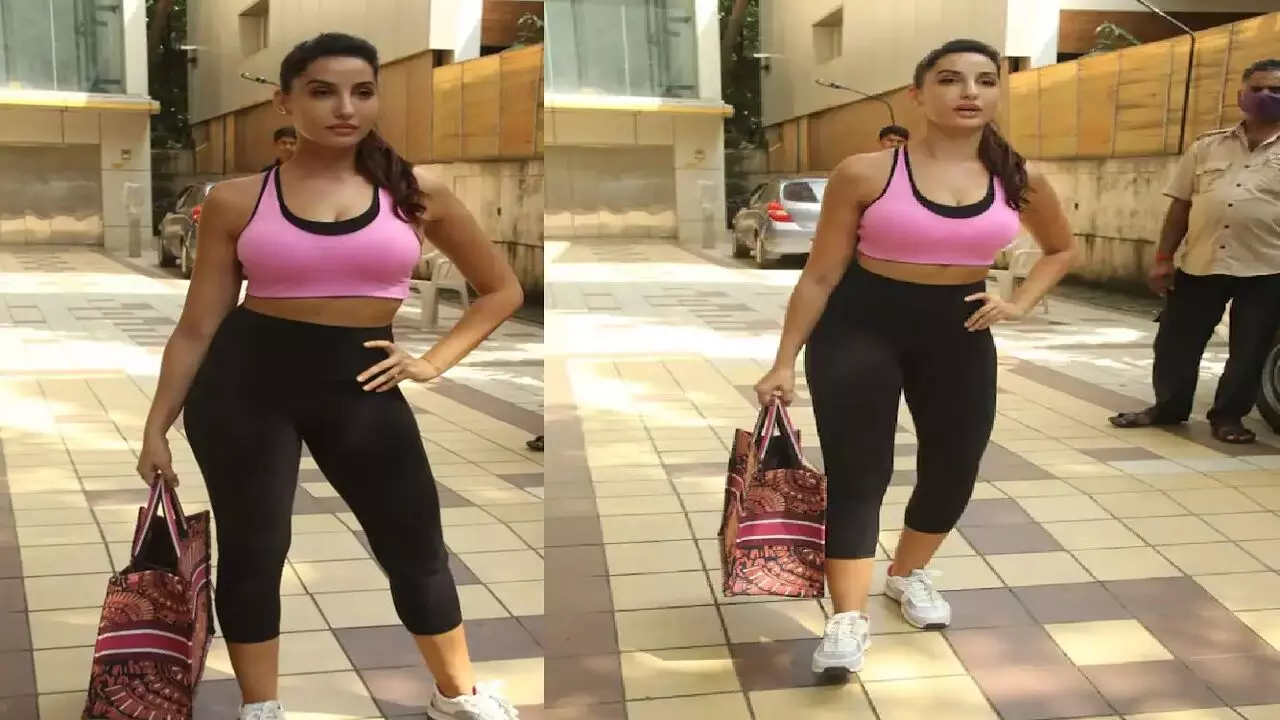 पिंक ब्रा पहन ये क्या कर बैठी Nora Fatehi ? पढ़िए..
