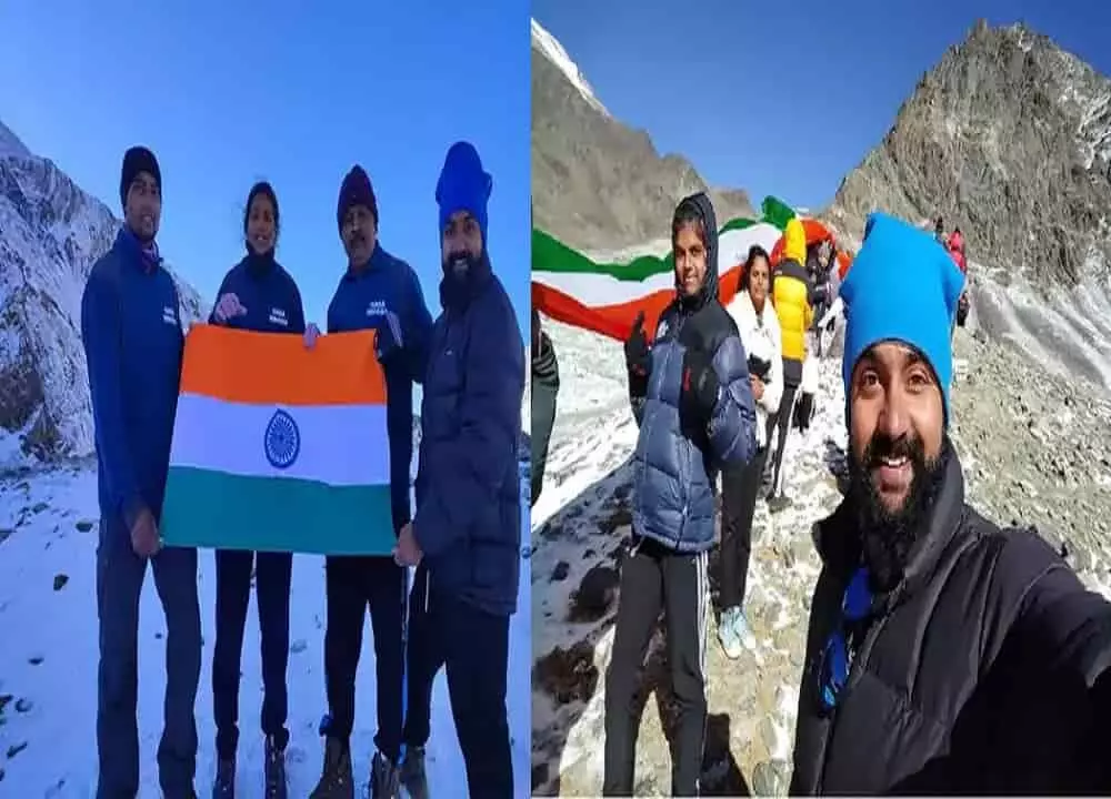 सतना निवासी रत्नेश के हौसलें को सलाम, हिमालय के 20 हजार फिट ऊंचाई पर 25 दिव्यांगो को लेकर चढ़े