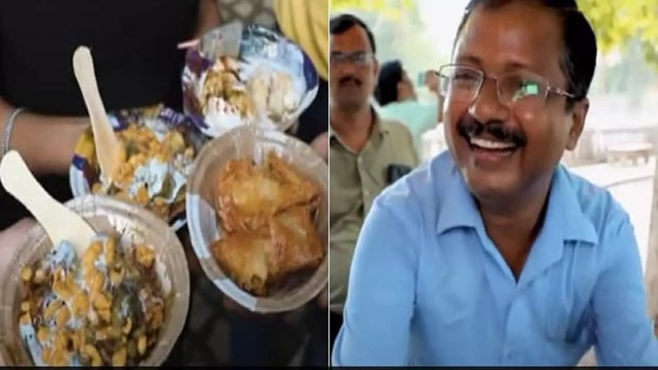 Kejriwal Chaat Wala, ग्वालियर की सड़कों पर केजरीवाल बेच रहे चाट, वायरल हुआ वीडियो