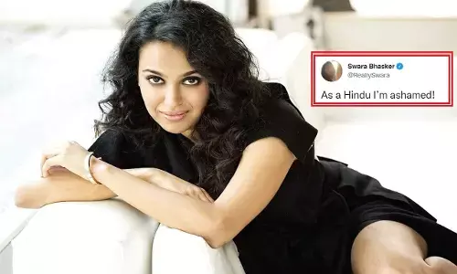 स्वरा भास्कर को हिंदू होने में शर्म आने लगी, ट्रोलर्स ने साधा निशाना स्वरा भास्कर को हिंदू होने में शर्म आने लगी, ट्रोलर्स ने साधा निशाना