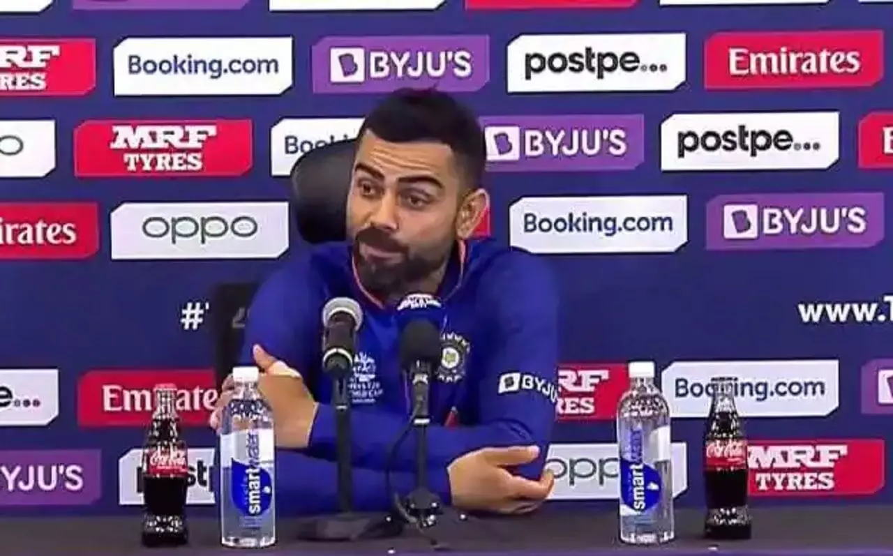 हार के बाद पाकिस्तानी पत्रकार पर फूटा कप्तान कोहली का गुस्सा, रोहित को ड्राप करने के सवाल पर बौखला उठें