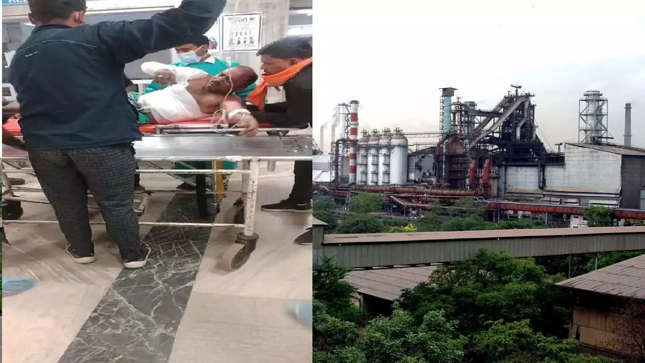भिलाई स्टील प्लांट में विस्फोट, 6 मजदूर झुलसे, अस्पताल में भर्ती
