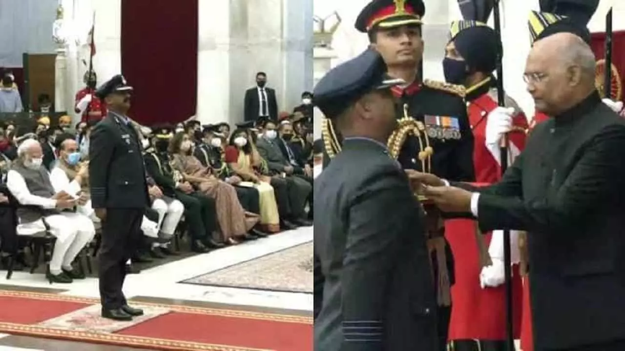 Group Captain Abhinandan honored with Vir Chakra Group Captain Abhinandan honored with Vir Chakra