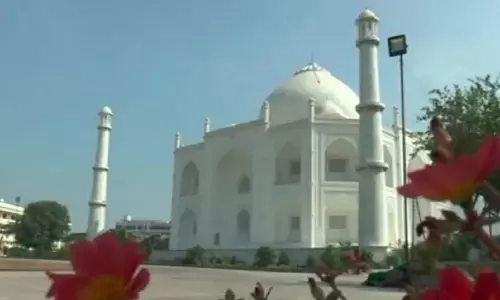 वाह क्या मुहब्बत है: एमपी के एक शिक्षक ने अपनी पत्नी को ताज महल की तरह दिखने वाला घर गिफ्ट कर दिया, देखें तस्वीरें