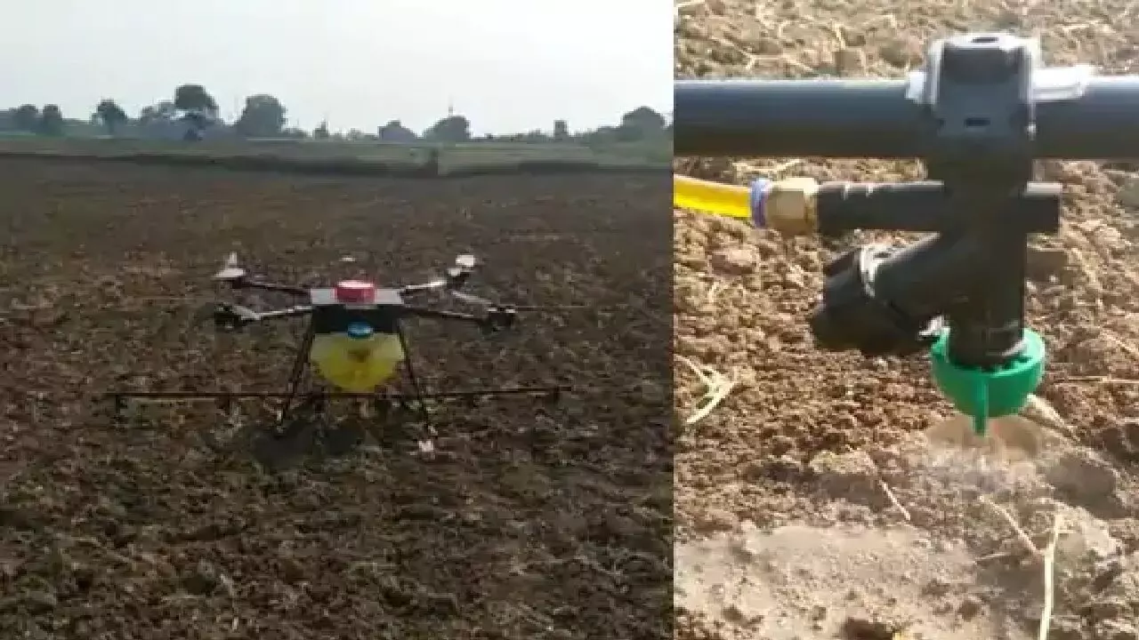 देश का सबसे बड़ा ड्रोन: मात्र 6 मिनट में छिड़क देता है एक एकड़ खेत में खाद, जबलपुर के स्टूडेंट ने बनाया