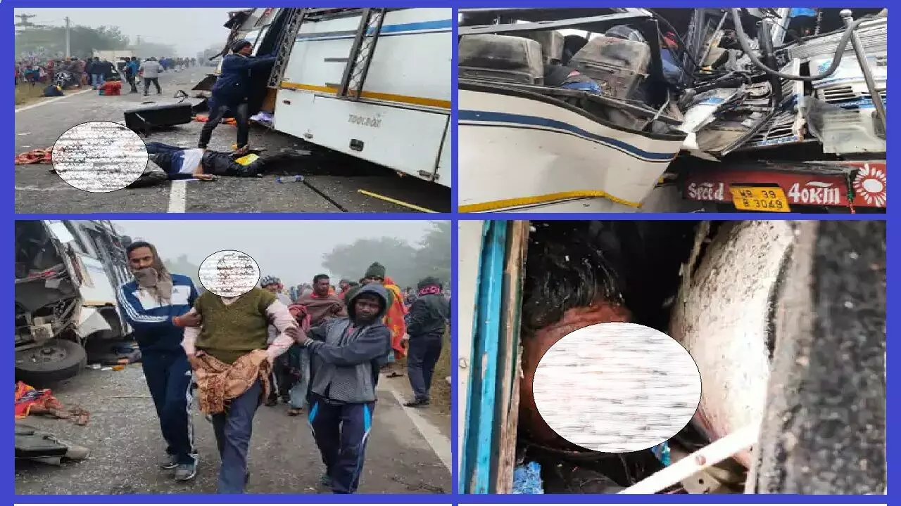 झारखंड में दिल दहला देने वाला हादसा: सड़क पर बिछ गई यात्रियों की लाशे, अबतक 15 की दर्दनाक मौत