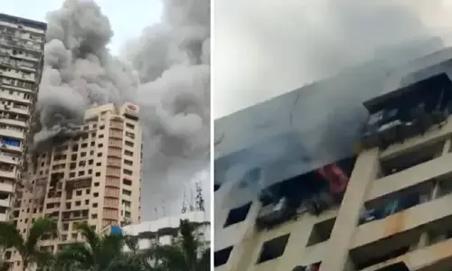 मुबंई के 20 मंजिला भवन में लगी भीषण आग, 7 की मौत, 19 लोग झुलसे