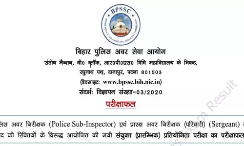 Bihar Police SI Result 2022