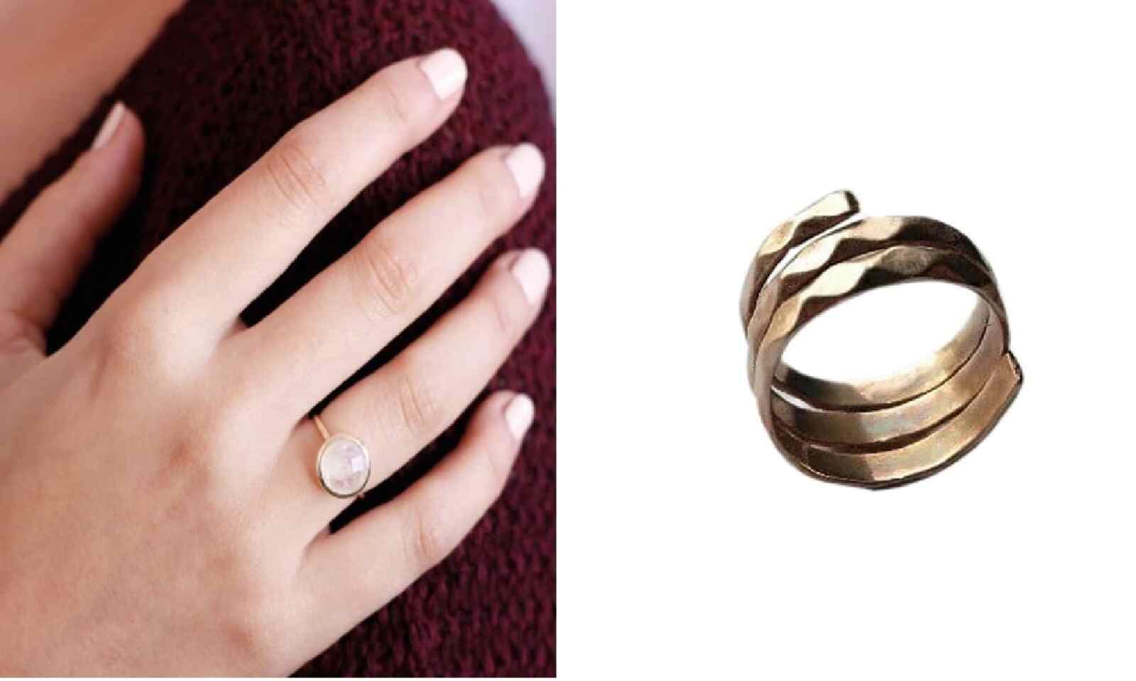 Divya Shakti Jasper / Mariyam Gemstone Panchdhatu Ring Natural AAA Quality  (Adjustable) – Ramneek Jewels