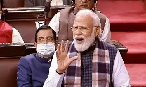 पीएम मोदी ने राज्यसभा में 8 बार बताया कांग्रेस न होती तो कैसा होता भारत विपक्ष मुंडी गाड़े सुनता रहा