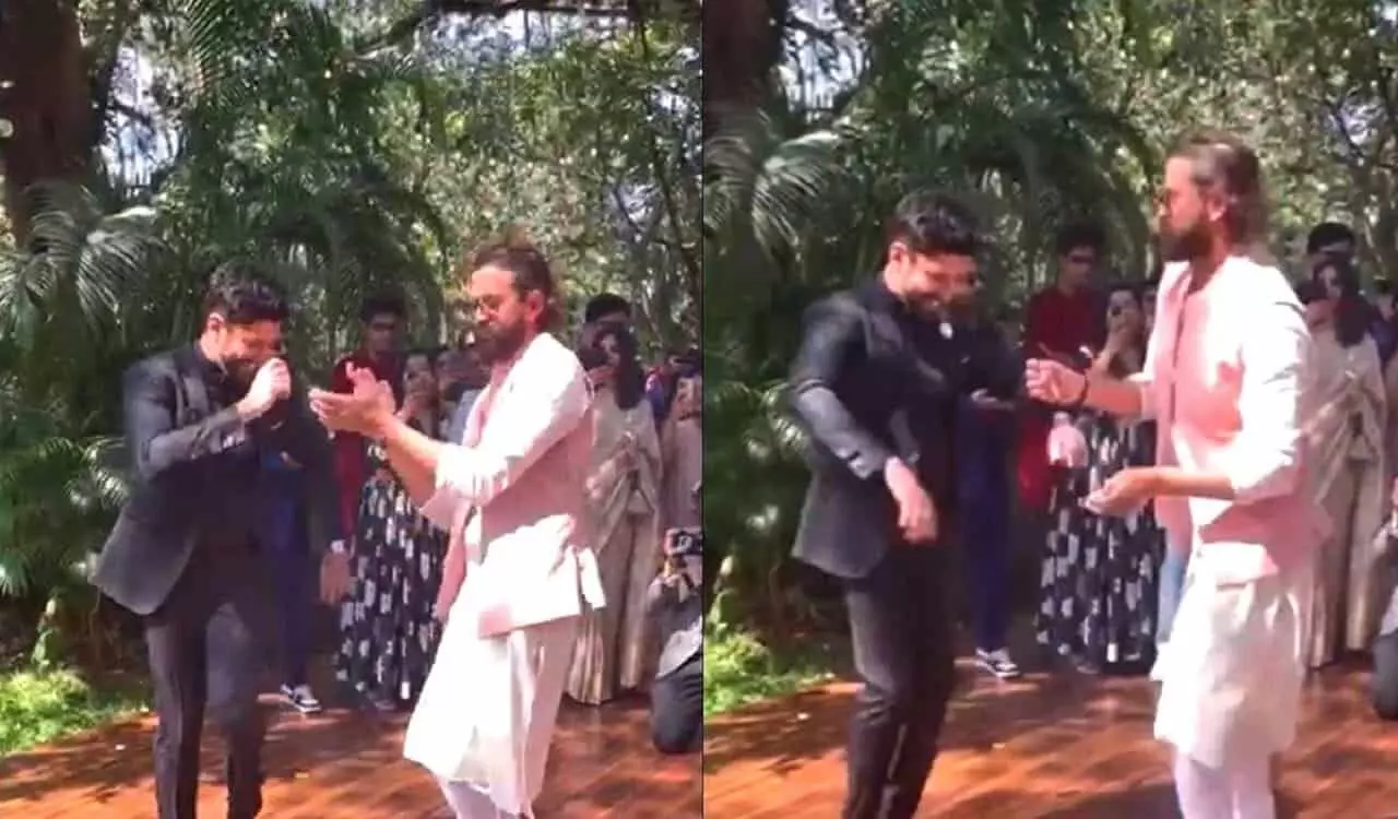 Farhan Akhtar की शादी में करीबी दोस्त Hrithik Roshan ने सैनोरीटा सॉन्ग पर किया डांस