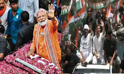 UP Elections: बनारस में मोदी और गांधी एकसाथ: पीएम के रोड शो के आगे फीकी पड़ी राहुल की सभा