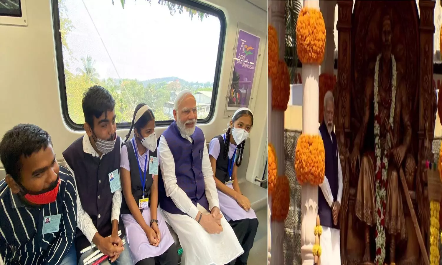 पीएम मोदी ने पुणे मेट्रो प्रजोक्ट का किया उद्घाटन, शिवाजी महाराज की मूर्ति का अनावरण किया