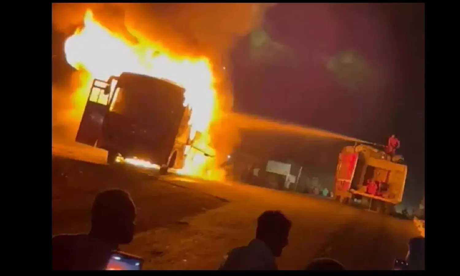 Bhopal Hyderabad Bus Fire News