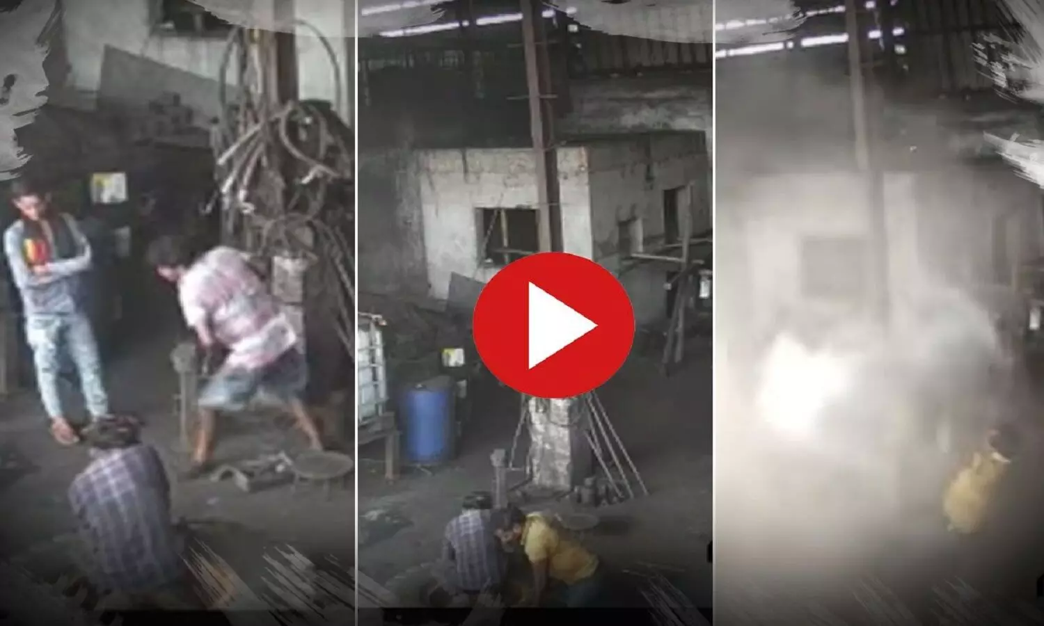Raipur Tyre Blast Video: रायपुर में बुलडोजर का टायर फटने से सतना के 2 मजदूरों की मौत, देखें वीडियो