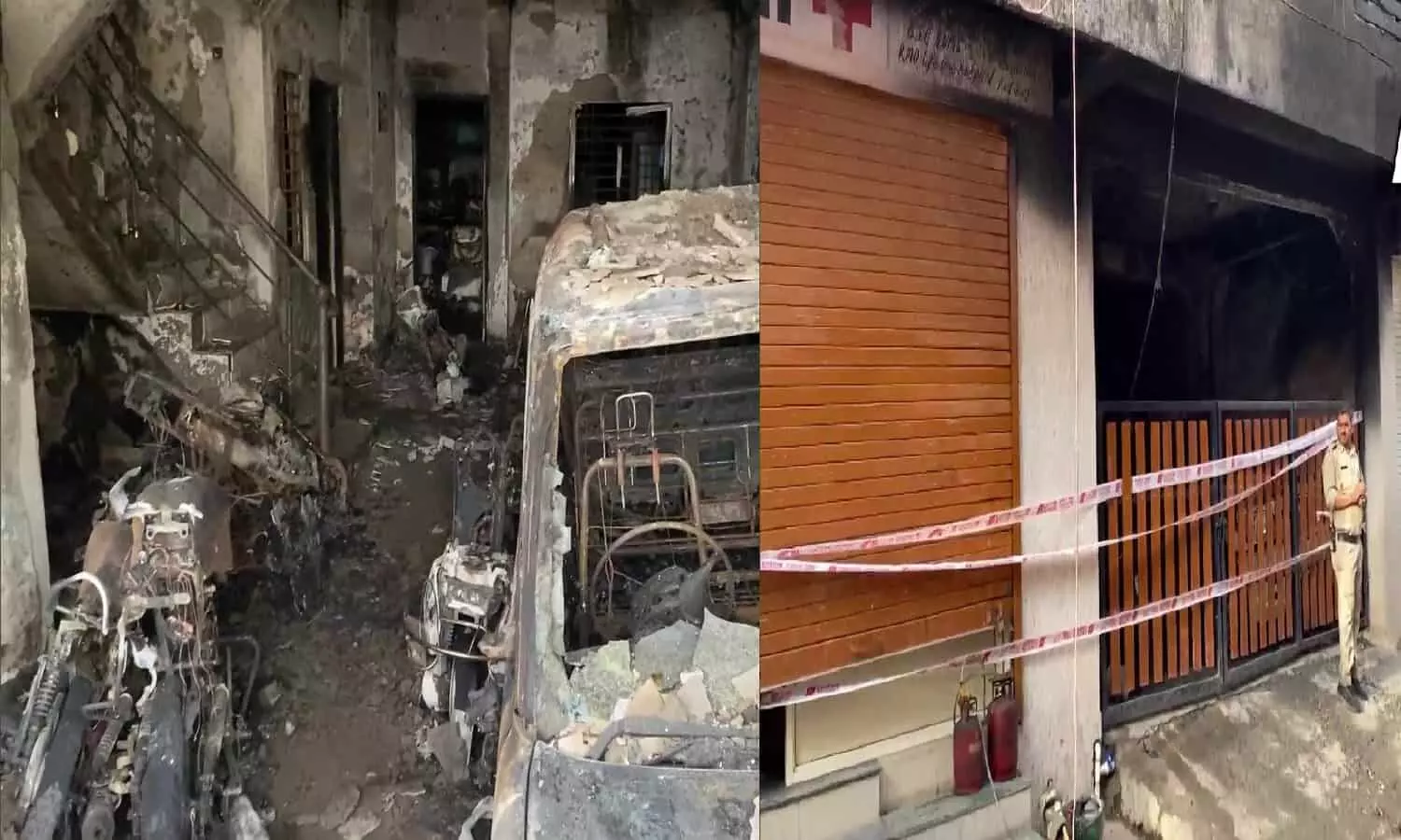 एमपी के इंदौर में दो मंजिला मकान में शॉर्ट सर्किट से लगी भीषण आग, 7 लोगो की मौत, कई घायल