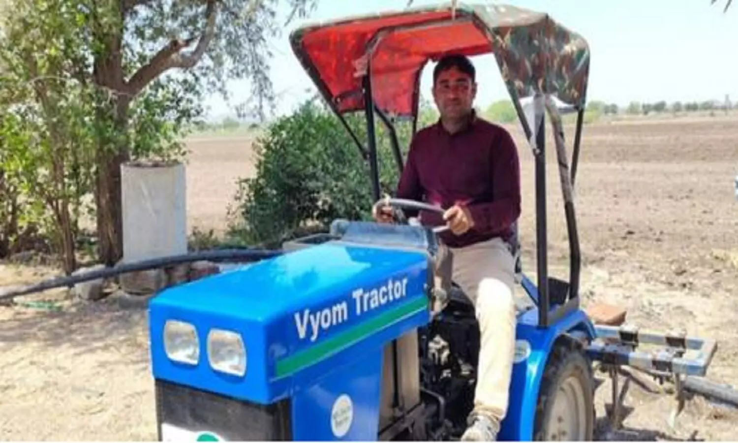 डीजल के बढ़ते दामों से तंग किसान ने बना डाला Electric Tractor! नाम रखा व्योम ट्रैक्टर