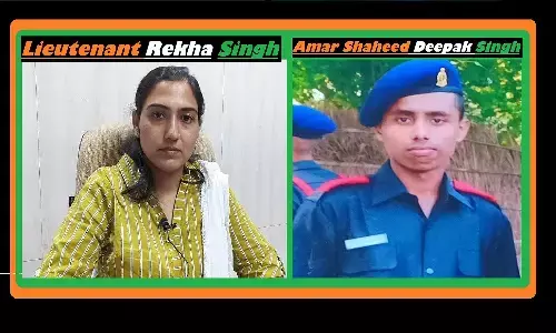 मध्य प्रदेश: रीवा के अमर शहीद दीपक सिंह की पत्नी रेखा सिंह बनीं सेना में लेफ्टिनेंट