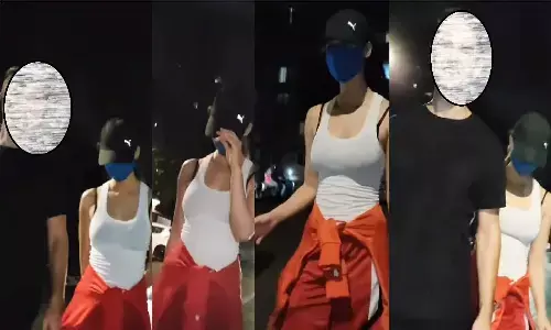 Tiger Shroff को धोखे में रख किसी और के साथ इस हालत में पकड़ी गई Disha Patni, लोग फोटो खींचने लगे तो छिपाने लगीं मुंह, देखिए वीडियो