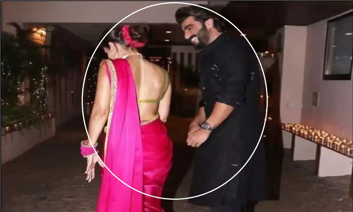 Arjun Kapoor ने Malaika Arora को खुशी से निहारते हुए कहा- वो मुझे खुशी देती हैं