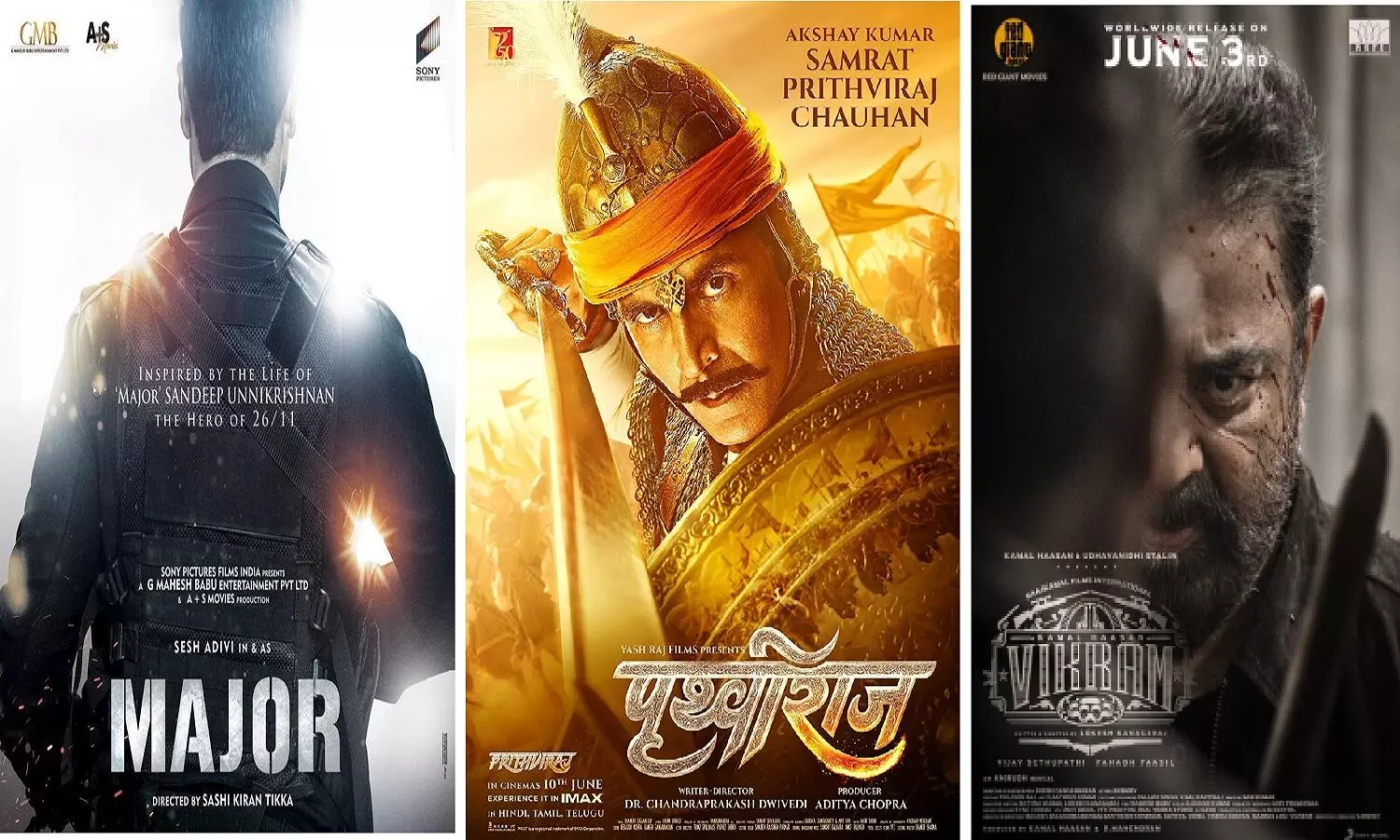 Movie Review: Samrat Prithviraj, Major या फिर Vikram कौन सी मूवी है पैसा वसूल