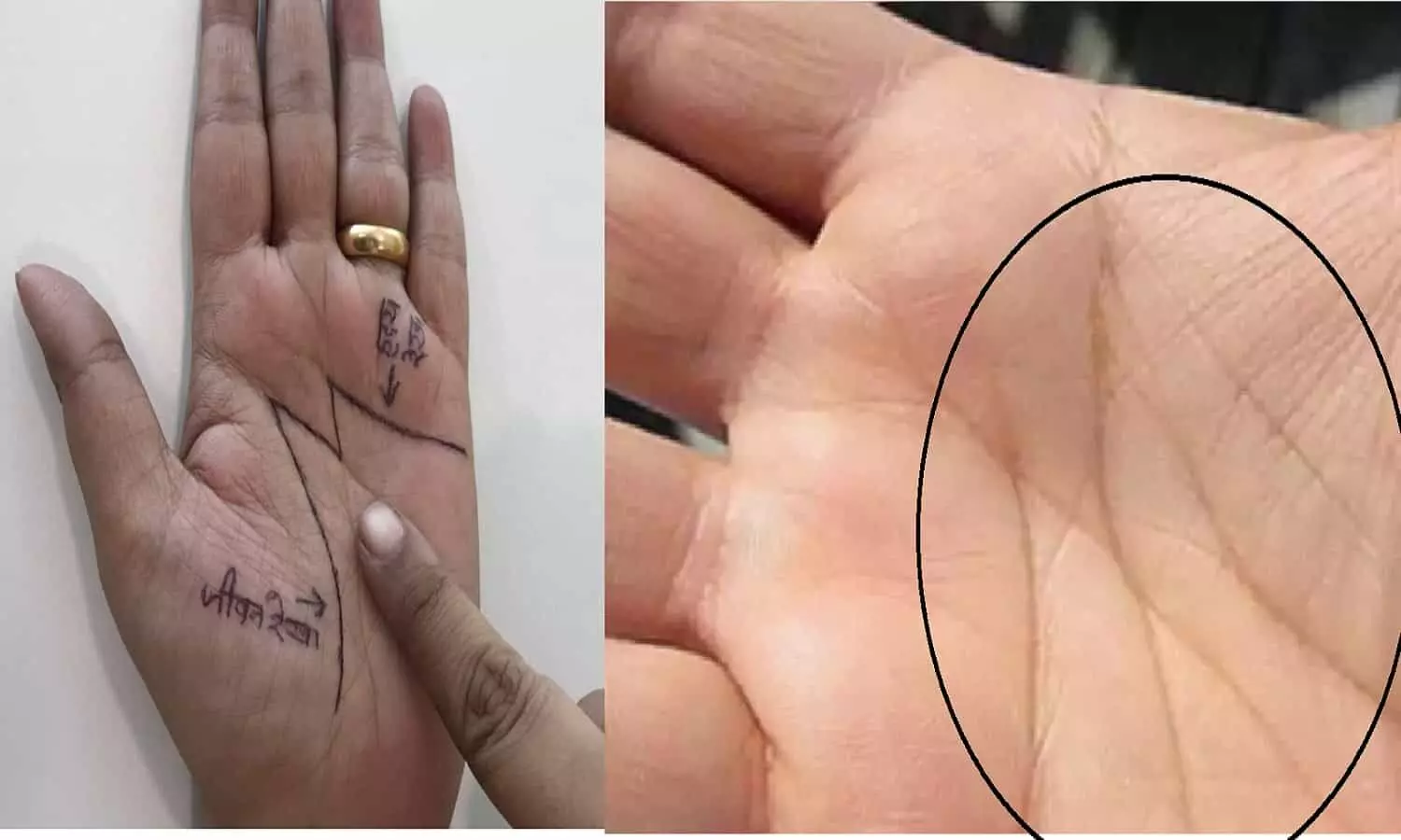 M Sign In Your Palm