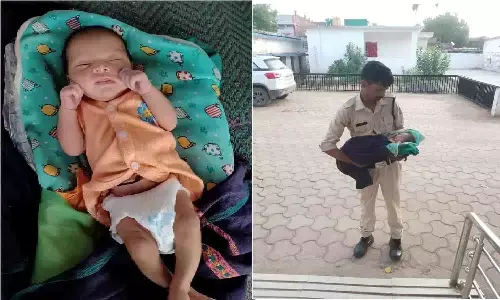 रीवा: मंदिर परिसर में लावारिस हालत में मिला नवजात, एसजीएमएच में भर्ती