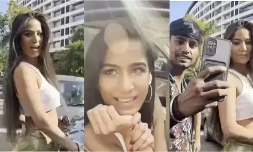 Poonam Pandey ने की Limit Cross, खुले बाजार में पहना ऐसा ड्रेस की दिखने लगा बॉडी का मेन पार्ट, पलभर में लग गई भीड़