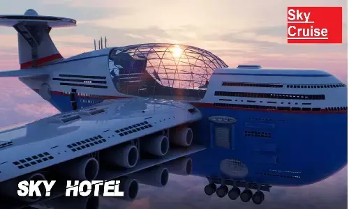 Sky Cruise Flying Hotel: हवा में 5000 गेस्ट को लेकर उड़ने वाला होटल तैयार, लोग इसे Flytanic कह रहे
