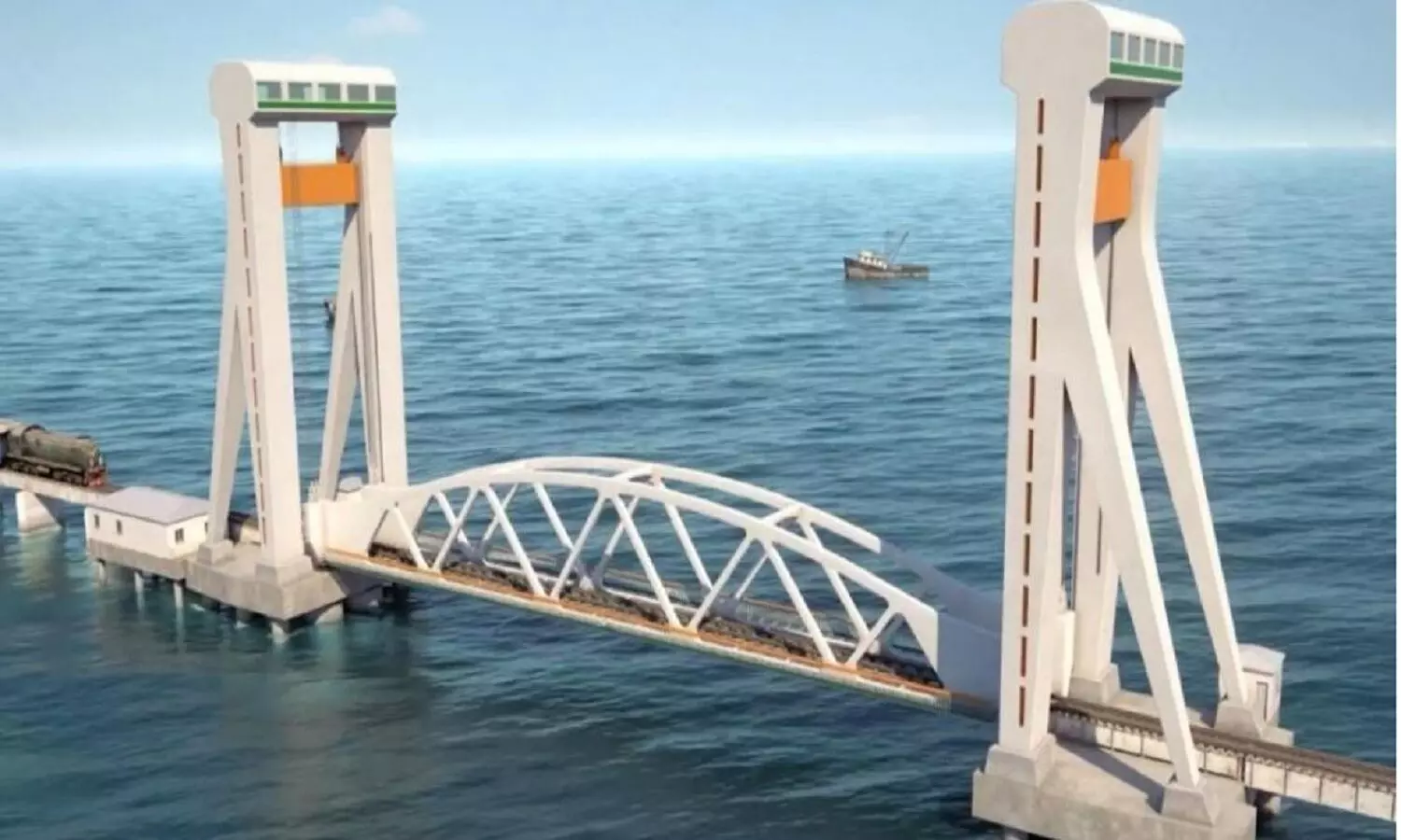 Indias First Lift Sea Bridge: तमिलनाडु में बन रहा भारत का पहला लिफ्ट सी ब्रिज New Pamban Bridge Indias First Lift Sea Bridge: तमिलनाडु में बन रहा भारत का पहला लिफ्ट सी ब्रिज New Pamban Bridge