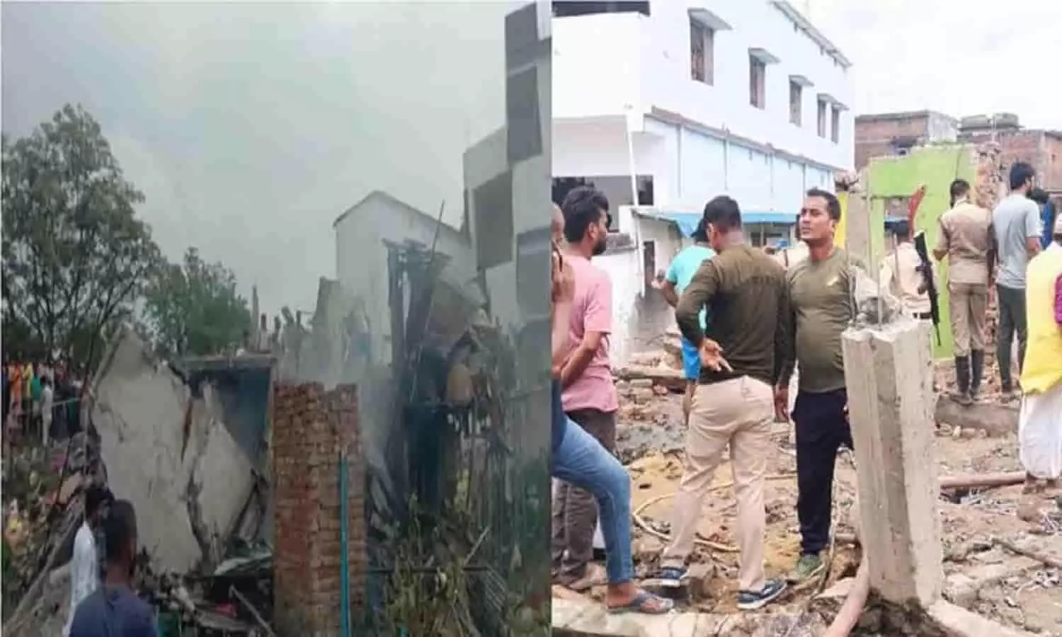 Pataka Factory Blast In Chapra: पटाखा फैक्ट्री में ब्लास्ट होने के बाद लगी आग, 5  लोगों की मौत, मलबे में तब्दील हो गई इमारत