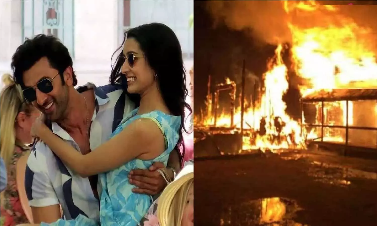 Ranbir Kapoor और Shraddha Kapoor के सेट में लगी आग, एक व्यक्ति की हुई मौत