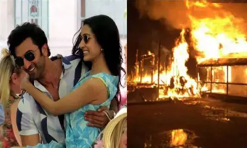 Ranbir Kapoor और Shraddha Kapoor के सेट में लगी आग, एक व्यक्ति की हुई मौत