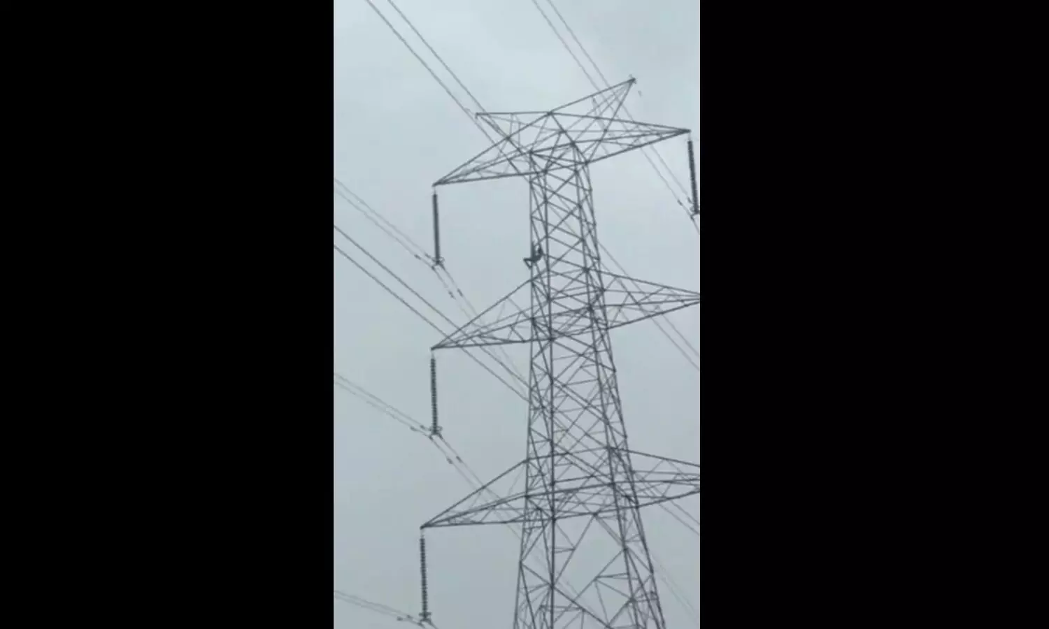 Khargone Tower Jump Video: खरगोन में 60 फ़ीट ऊँचें बिजली के टावर से गिरा युवक, देखें वीडियो