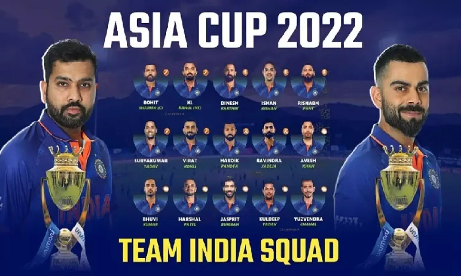 Asia Cup 2022 Team India Squad: एशिया कप में इन धुरंधरों को टीम इंडिया में शामिल ही नहीं किया