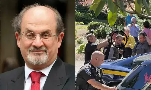 Novelist Salman Rushdie attacked