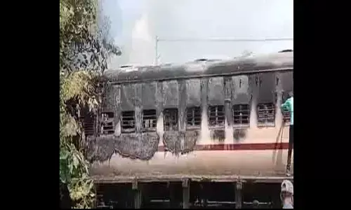Katni Railway Station fire news