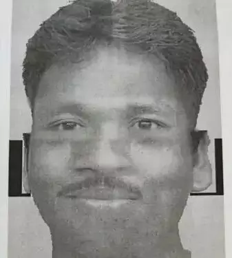 सागर पुलिस द्वारा जारी किया गया सीरियल किलर का स्केच सागर पुलिस द्वारा जारी किया गया सीरियल किलर का स्केच