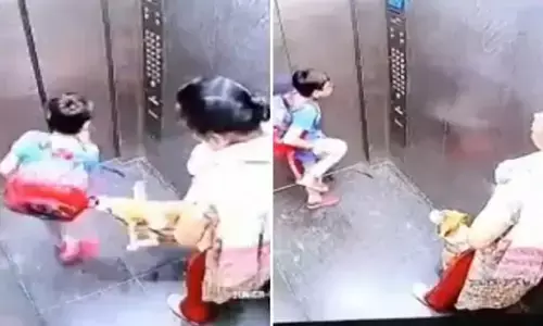 Ghaziabad Lift Viral Video: गाजियाबाद में लिफ्ट में बच्चे को कुत्ते ने काटा, बच्चे को बिलखता देखती रही महिला