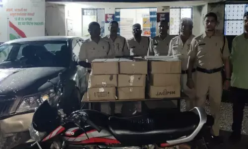 रीवा में पुलिस ने जब्त की 153 लीटर शराब, दो आरोपी गिरफ्तार, चार फरार