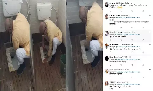 रीवा सांसद जनार्दन मिश्रा ने हाथों से संडास साफ़ किया, लोगों ने कहा- क्या इसी लिए वोट दिया था? रीवा सांसद जनार्दन मिश्रा ने हाथों से संडास साफ़ किया, लोगों ने कहा- क्या इसी लिए वोट दिया था?