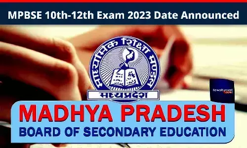 MPBSE 10th-12th Exam 2023 Date