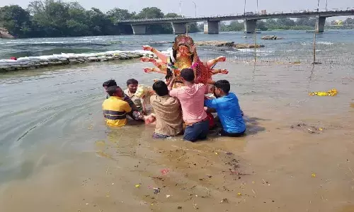 रीवा में मूर्ति विसर्जन के लिए बदला गया स्थान, अब शहर से बाहर करहिया घाट में विसर्जित होगी प्रतिमाएं