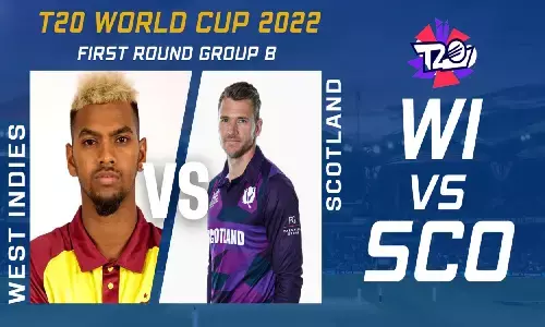 West Indies Vs Scotland Playing 11: T20 WC 2022 के दूसरे दिन का पहला मैच वेस्ट इंडीज Vs स्कॉटलैंड, जानें प्लेइंग 11 West Indies Vs Scotland Playing 11: T20 WC 2022 के दूसरे दिन का पहला मैच वेस्ट इंडीज Vs स्कॉटलैंड, जानें प्लेइंग 11