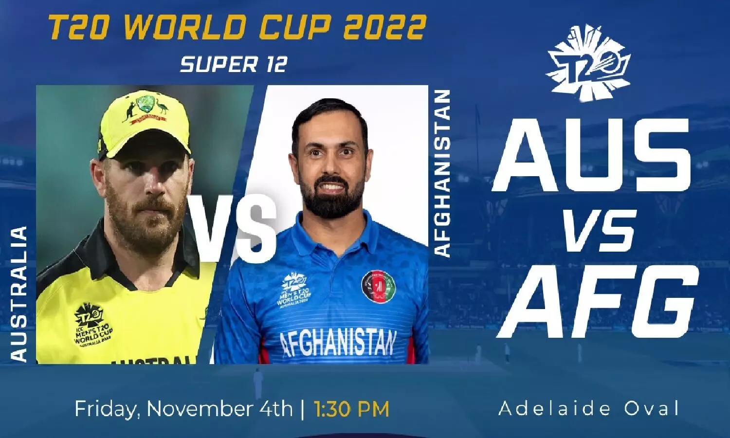 AUS Vs AFG Playing 11: T20 WC 2022 का 38वां मैच, ऑस्ट्रेलिया Vs अफ़ग़ानिस्तान, देखें प्लेइंग 11